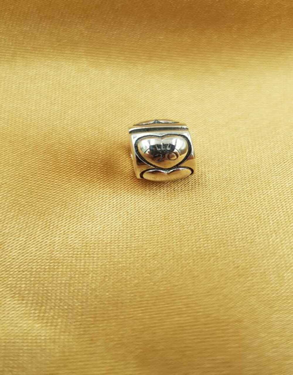 Vog Pandora’s Charm’s Kalp Detaylı Kilit,Stoper 925 Ayar Gümüş Charms