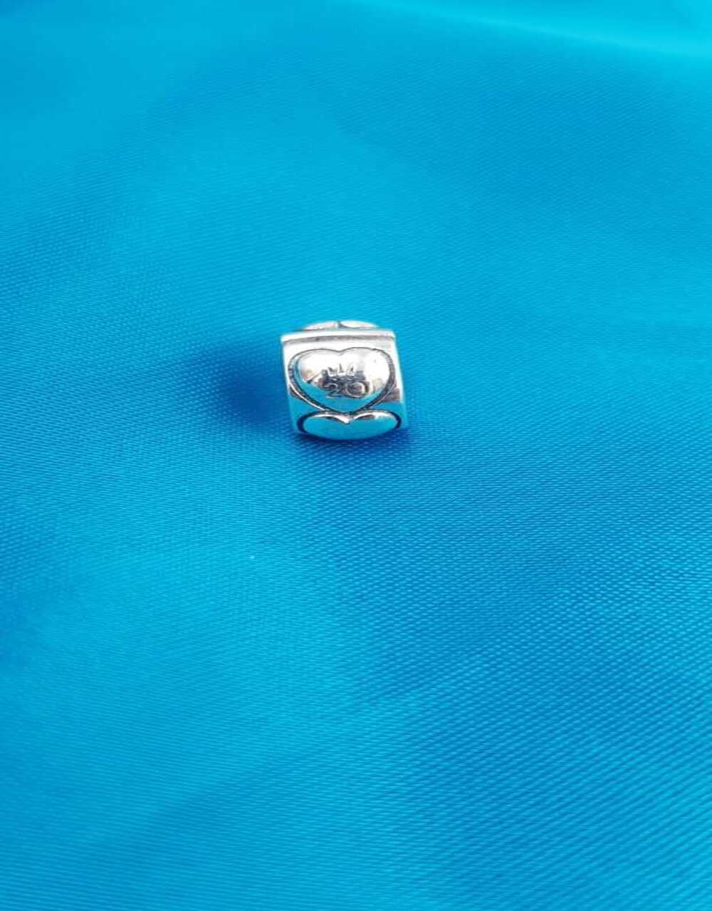 Vog Pandora’s Charm’s Kalp Detaylı Kilit,Stoper 925 Ayar Gümüş Charms