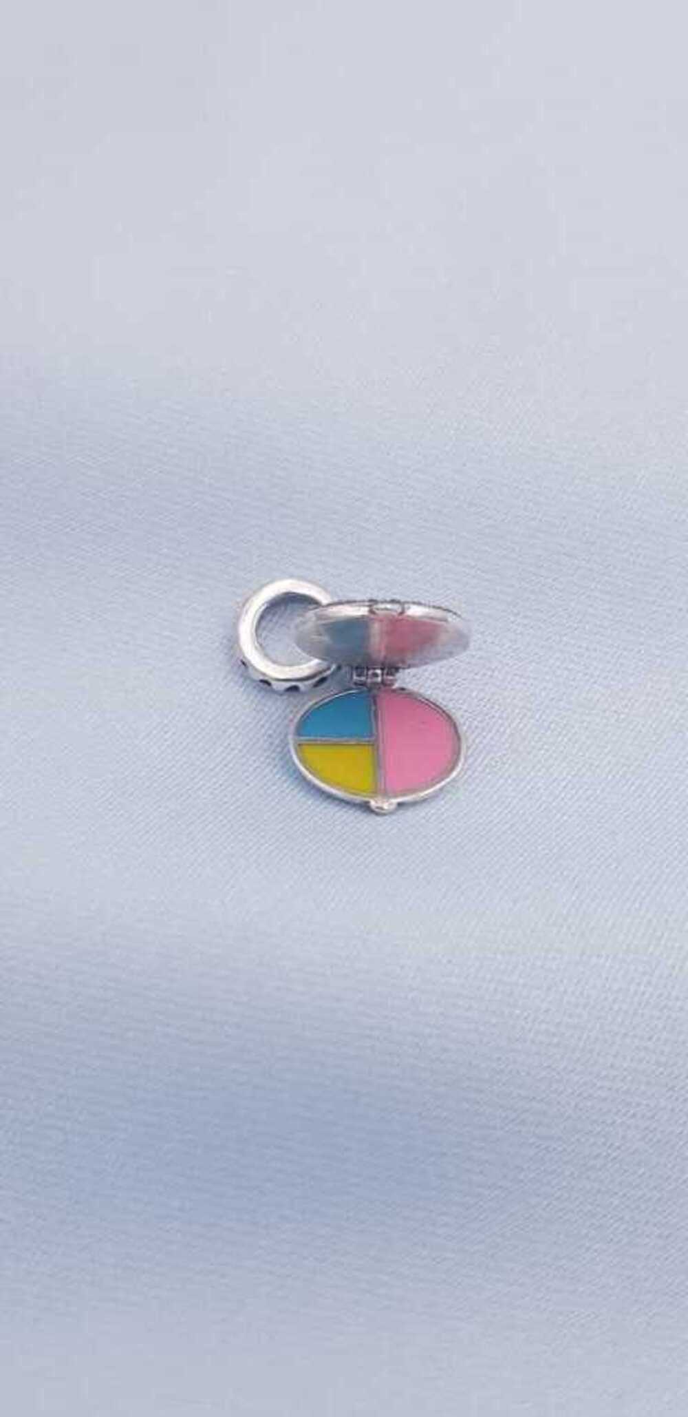 Vog Pandora’s Charm’s Kişiye Özel Aynalı Görünüm Makyaj Malzemesi 925 Ayar Gümüş Charms