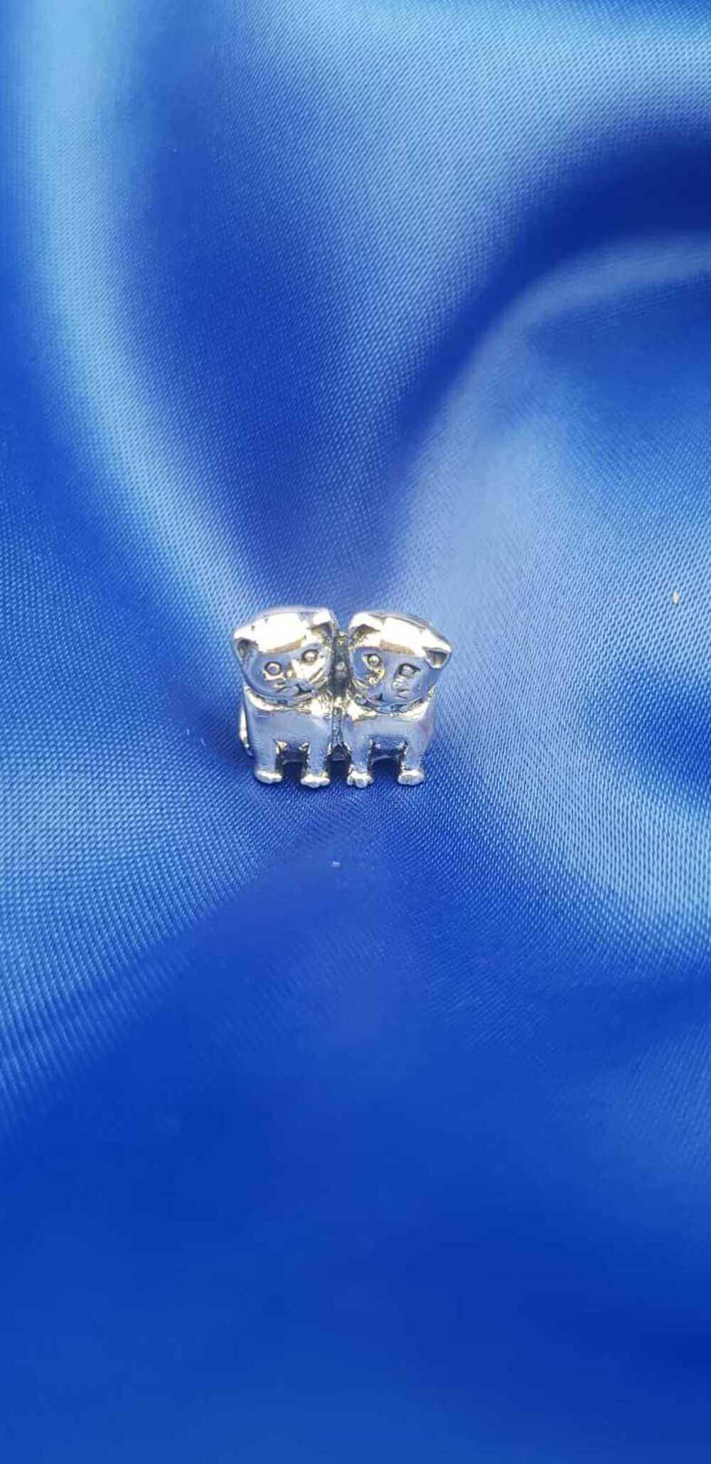 Vog Pandora’s Charm’s Sevimli 2 Li Kedicik 925 Ayar Gümüş Charms