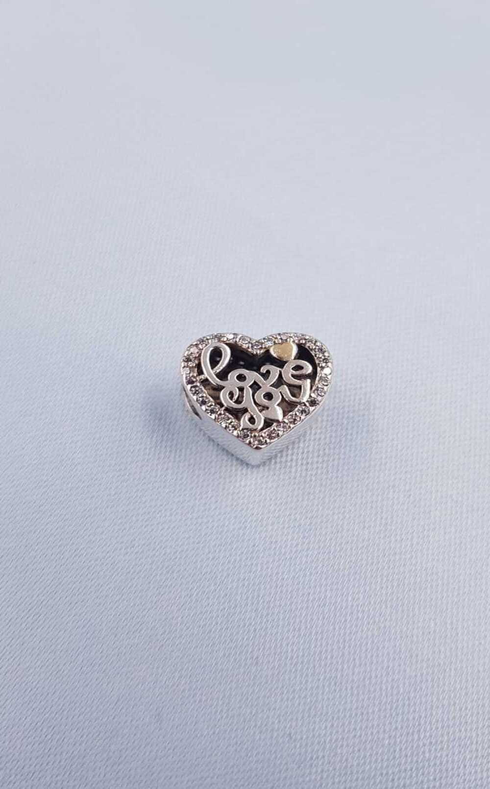 Vog Pandora’s Charm’s Love You-Seni Seviyorum 925 Ayar Gümüş Charms