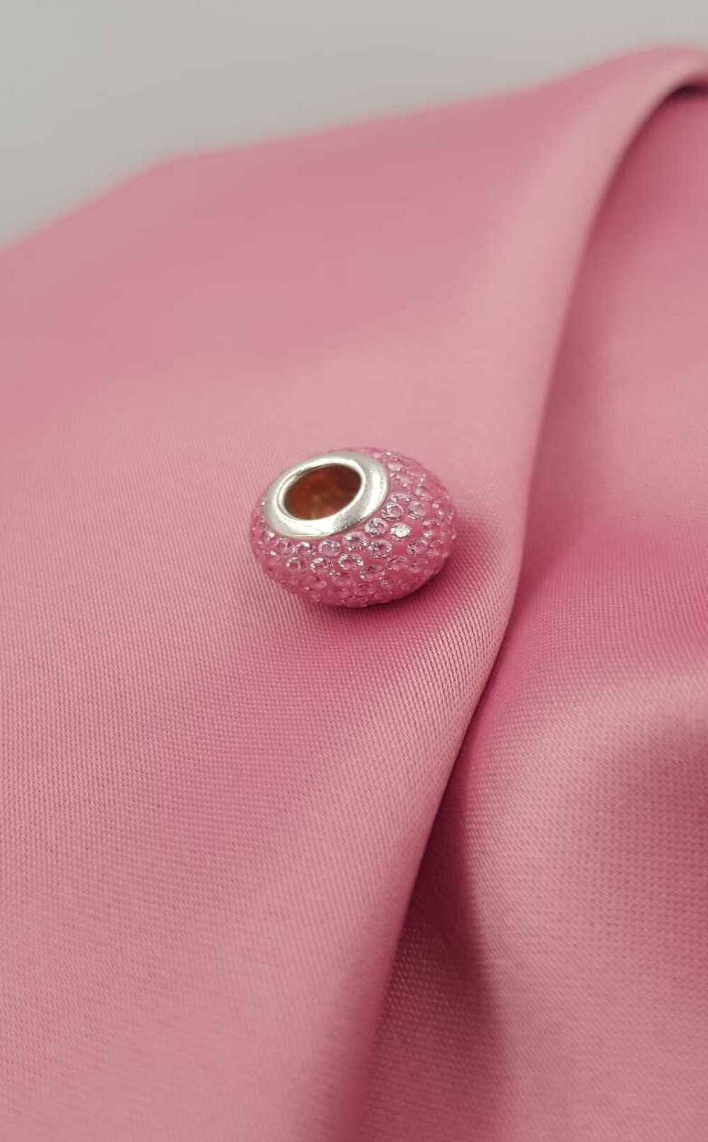 Vog Pandora’s Charm’s Pembe Swarovski Taşlı  925 Ayar Gümüş Charms