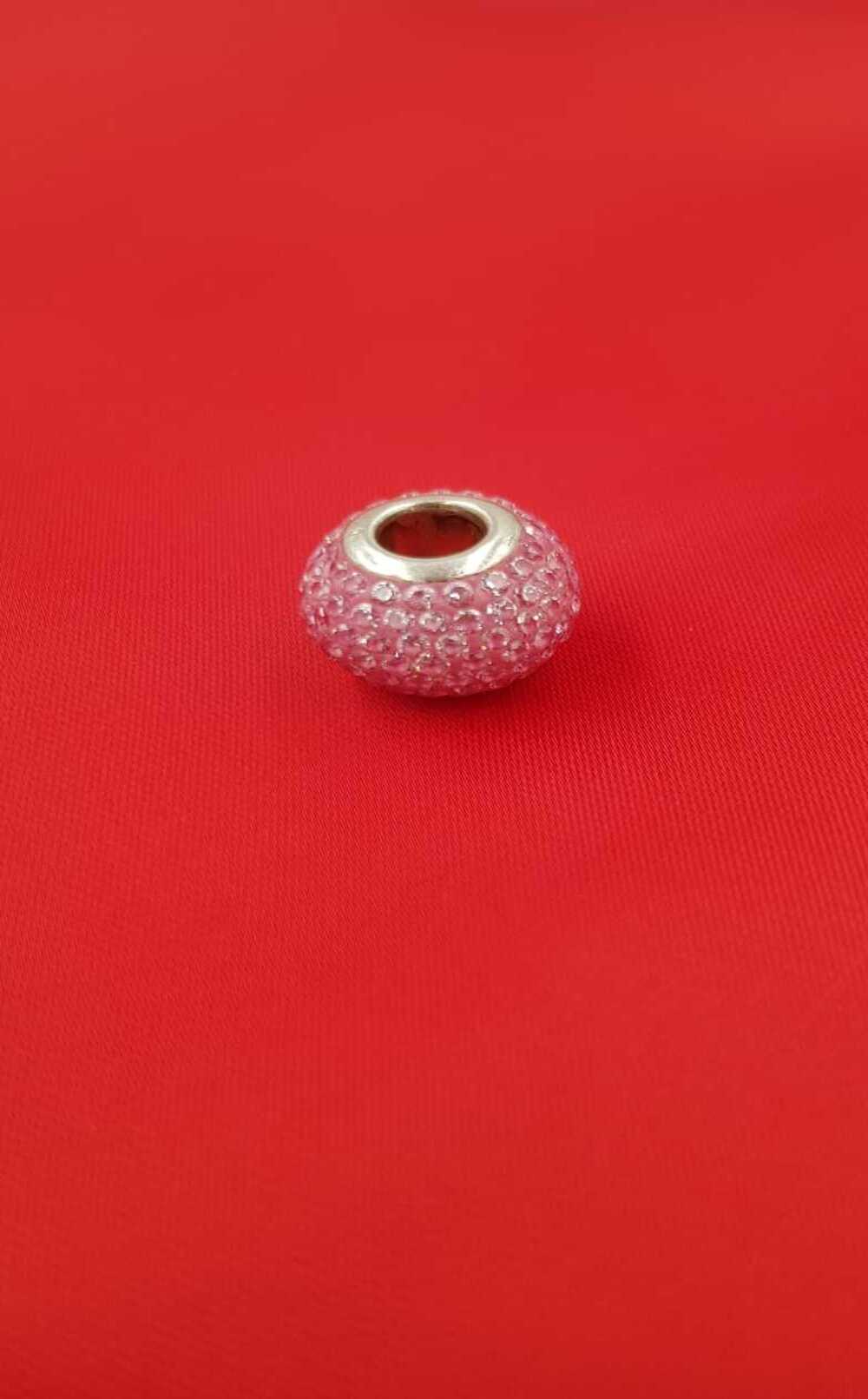 Vog Pandora’s Charm’s Pembe Swarovski Taşlı  925 Ayar Gümüş Charms