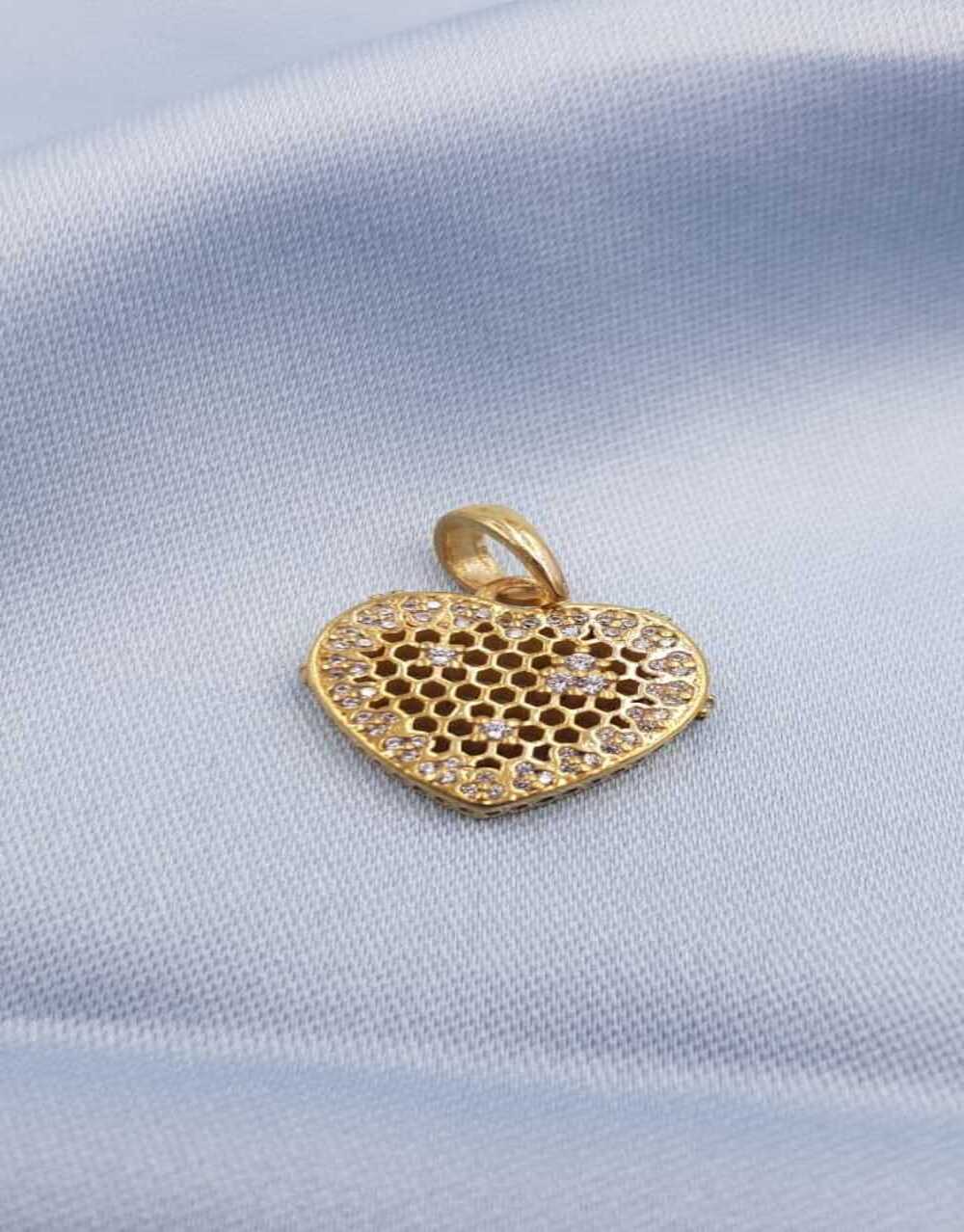 Vog Pandora’s Charm’s Taşlı Kalp Detay 925 Ayar Gümüş Charms