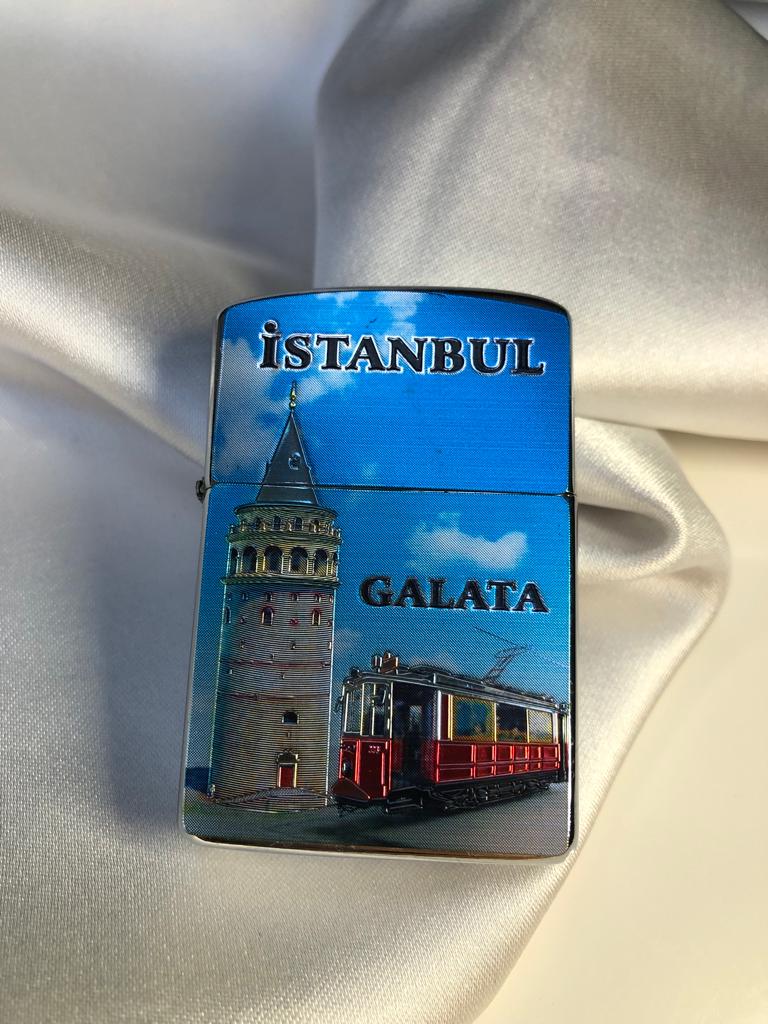 VOG GALATA KULESİ İSTANBUL DETAYLI ZİPPO MODELİ SEVGİLİLER GÜNÜ ÖZEL GÜN YILBAŞI HEDİYESİ ÇAKMAK