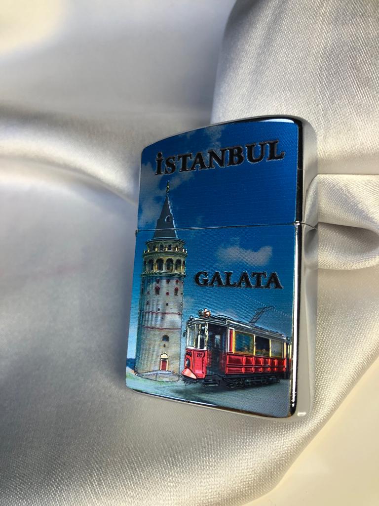 VOG GALATA KULESİ İSTANBUL DETAYLI ZİPPO MODELİ SEVGİLİLER GÜNÜ ÖZEL GÜN YILBAŞI HEDİYESİ ÇAKMAK