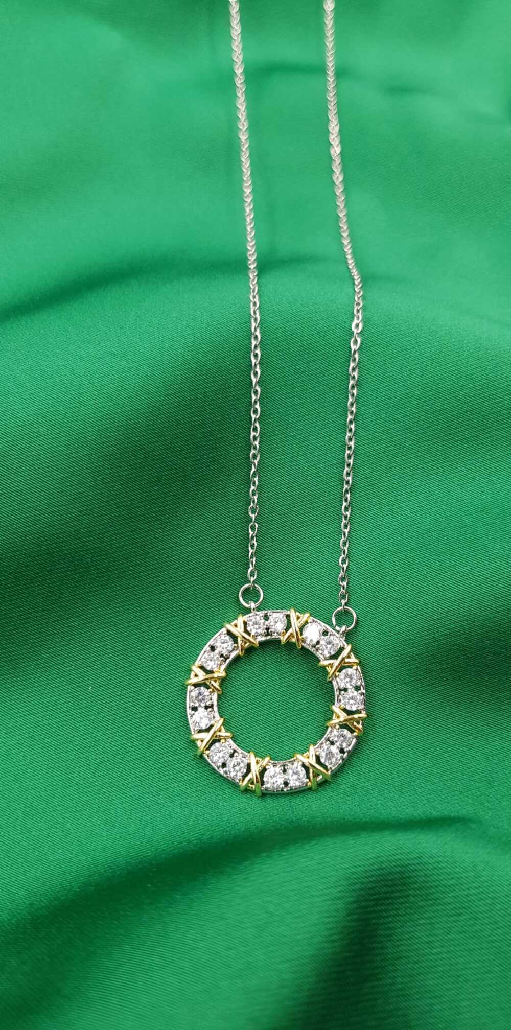 Vog Xuping Tiffany&Co Vip Kadın Micro Kaplama Swarovski Taşlı Çelik Kolye